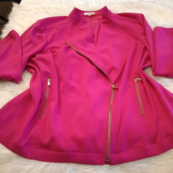 CALVIN KLEIN - Fuschia Jacket - Picture 6 of 9
